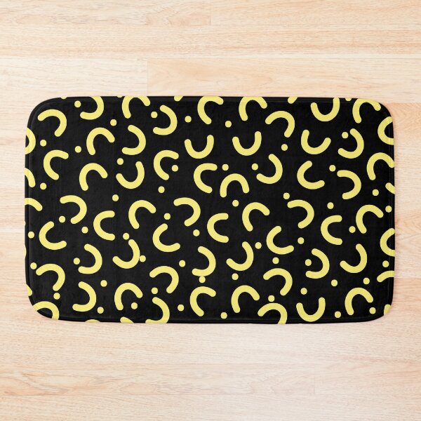 Item preview, Retro Yellow And Black Memphis Pattern designed and sold by risingrocket.