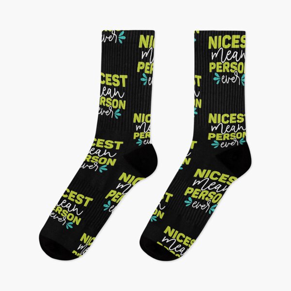 Item preview, Nicest mean person ever - Funny Sarcastic Quotes designed and sold by epicmarketing.