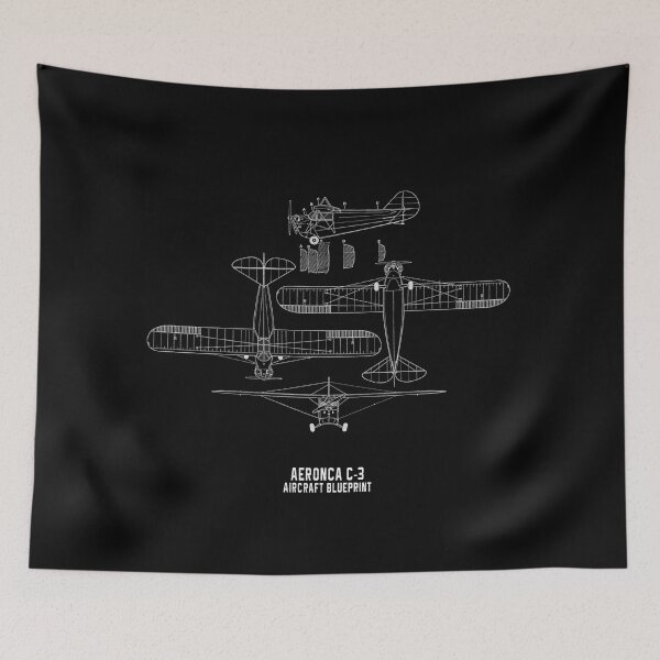 Item preview, Aeronca C3 Aircraft Blueprint designed and sold by PodiShawna.