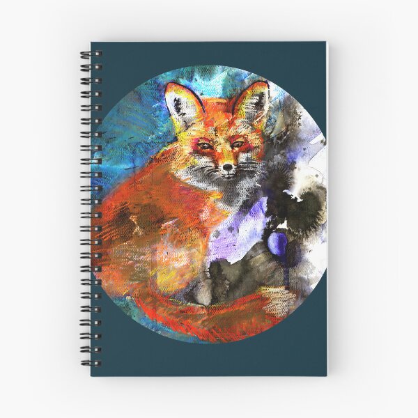 Item preview, melancholic fox in blues designed and sold by AitmaneART.