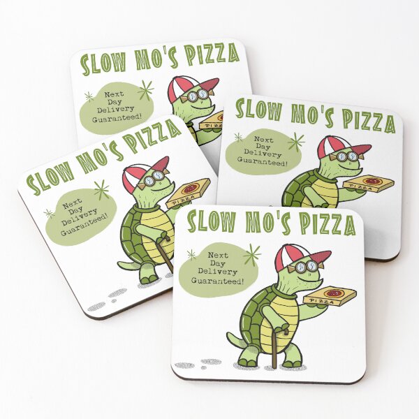 Item preview, Funny Cartoon Turtle Tortoise Pizza Delivery Guy designed and sold by HalloMolly.