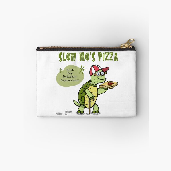 Item preview, Funny Cartoon Turtle Tortoise Pizza Delivery Guy designed and sold by HalloMolly.