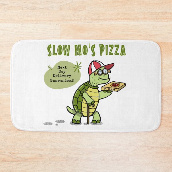 Item preview, Funny Cartoon Turtle Tortoise Pizza Delivery Guy designed and sold by HalloMolly.