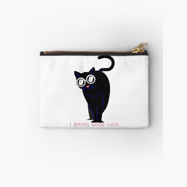Item preview, Black Cat Wearing Glasses Brings Good Luck designed and sold by LargeShop.