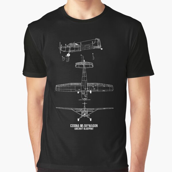 Vista previa del artículo con la obra «Plano del avión Cessna 185 Skywagon», diseñado y vendido por PodiShawna.