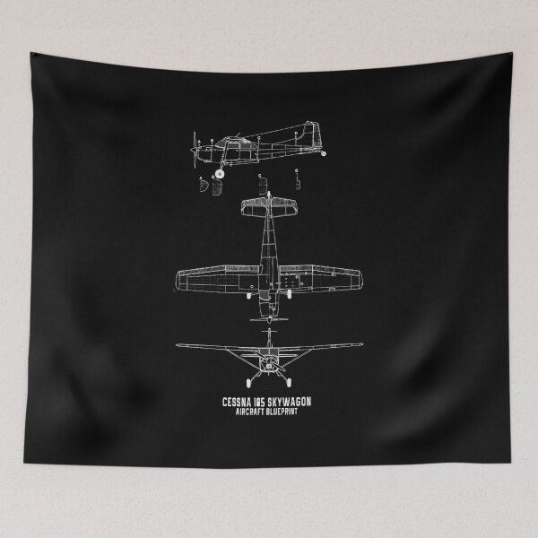 Item preview, Cessna 185 Skywagon Aircraft Blueprint designed and sold by PodiShawna.