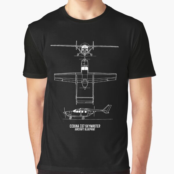 Vista previa del artículo con la obra «Plano del avión Cessna 337 Skymaster», diseñado y vendido por PodiShawna.