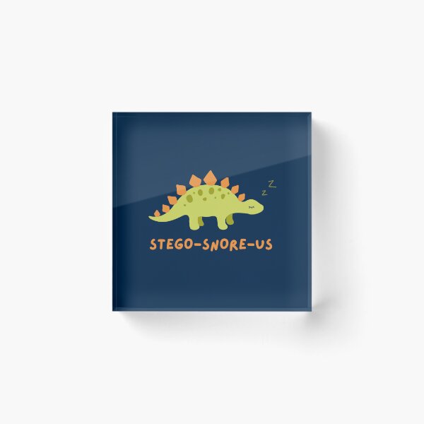 Item preview, Stego-Snore-us Sleeping Stegosaurus Snoring Dinosaur  designed and sold by CherieTree.