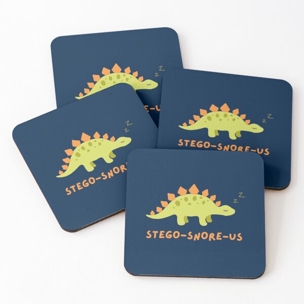 Item preview, Stego-Snore-us Sleeping Stegosaurus Snoring Dinosaur  designed and sold by CherieTree.