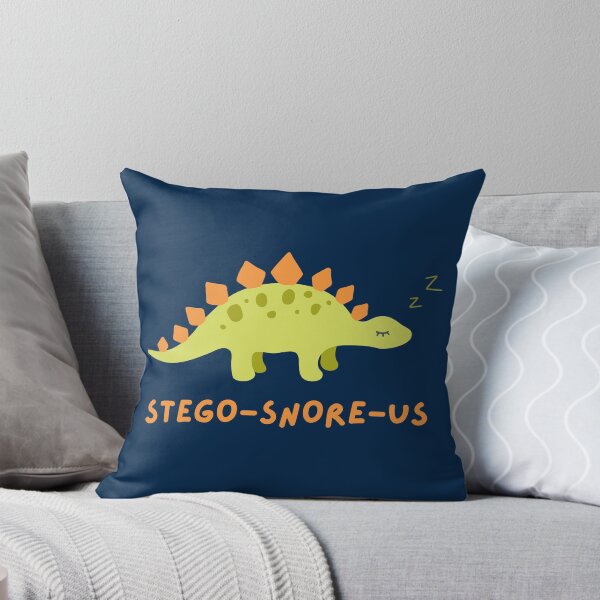 Item preview, Stego-Snore-us Sleeping Stegosaurus Snoring Dinosaur  designed and sold by CherieTree.
