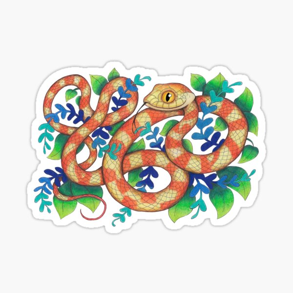 Item preview, Banded Tree Snake designed and sold by miss-varanus.