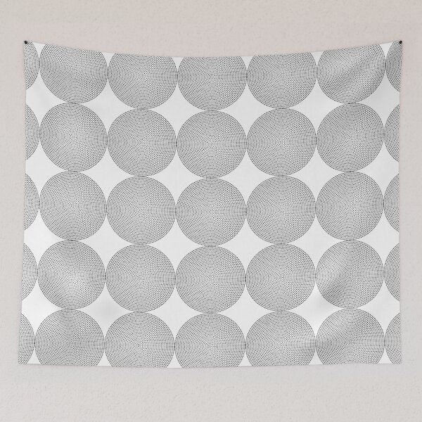 Item preview, Black and white circles designed and sold by Unaiza Khalid.