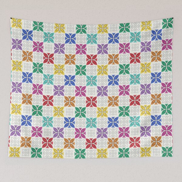 Item preview, Pasifika Nonu 1 Pattern - Rainbow 1 designed and sold by lolomastudio.