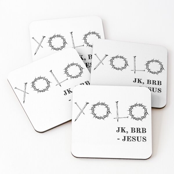 Item preview, YOLO Just Kidding BRB Jesus Funny Easter Risen  designed and sold by alltheprints.