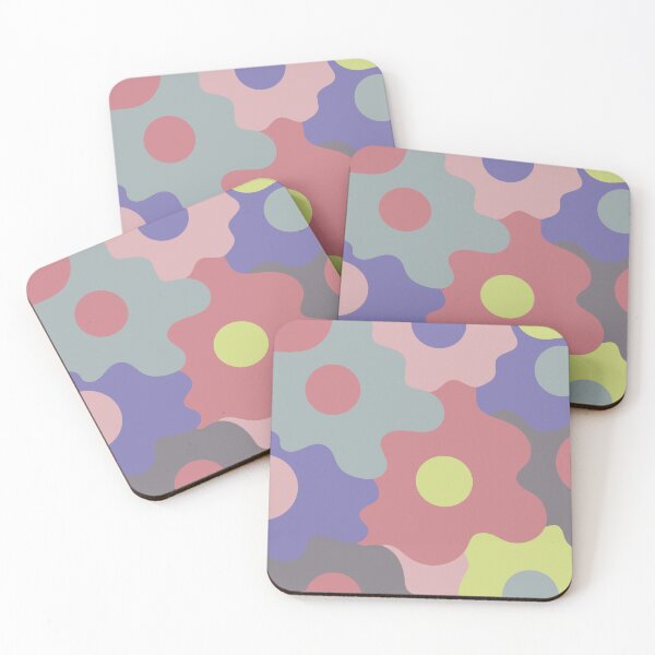 Item preview, Retro Groovy Flowers - Soft Summer Seasonal Color Palette designed and sold by aaalou.