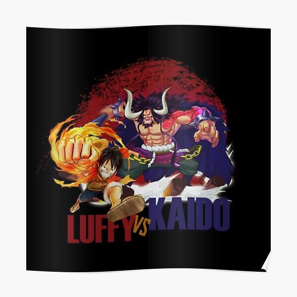 Vintage Gear 5 Luffy Vs Kaido Dragon Poster For Sale By Katthybarker Redbubble