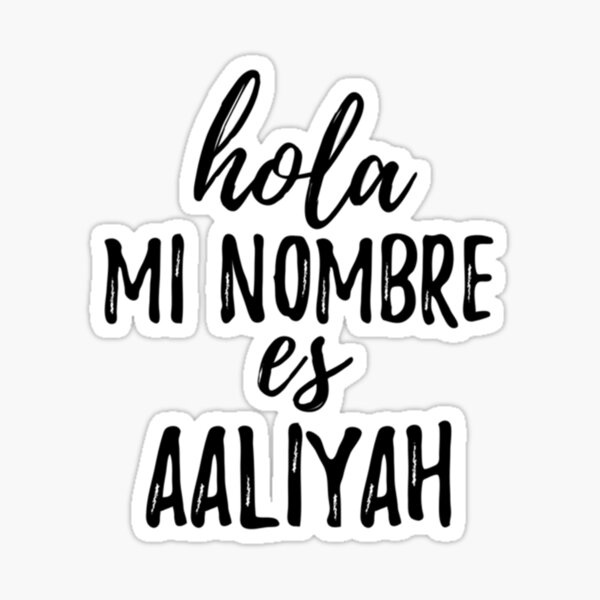 Hola Mi Nombre Es Stickers for Sale | Redbubble