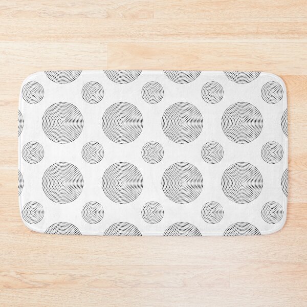 Item preview, White and black dotted circles designed and sold by Unaiza Khalid.