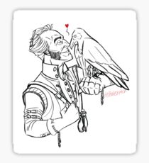 Regis the Raven Whisperer Sticker