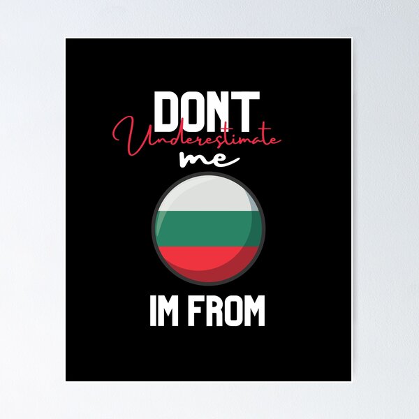 Item preview, Bandera de Bulgaria, no me subestimes, soy de Bulgaria, soy de Bulgaria designed and sold by behappysiempre.