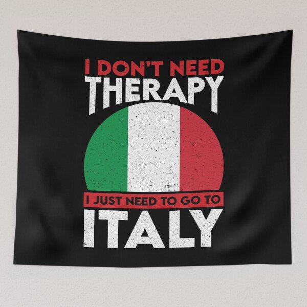 Item preview, I Don't Need Therapy I Just Need To Go To Italy: Italy Pride Home Calling - Vintage Flag Italian designed and sold by Adexyl.