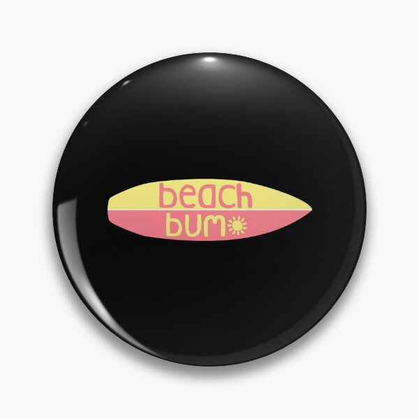 Item preview, Beach Bum (pinkyellow) Sticker designed and sold by QentyPron.