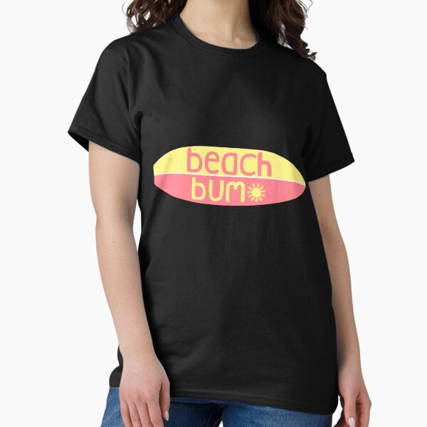 Item preview, Beach Bum (pinkyellow) Sticker designed and sold by QentyPron.