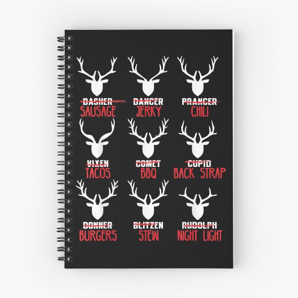 Item preview, Funny Christmas Deer Hunters All of Santa's Reindeer design designed and sold by phoebeburrows.