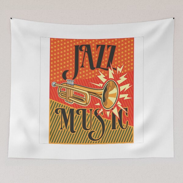 Item preview, Jazz music retro vintage background designed and sold by luka visnjic.