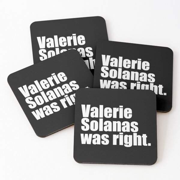 Item preview, Valerie Solanas was right - Radical Feminism / White Text designed and sold by WomaNation.