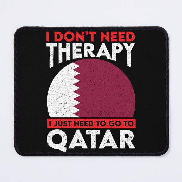 Item preview, I Don't Need Therapy I Just Need To Go To Qatar: Qatar Pride Home Calling - Vintage Flag Qatari designed and sold by Adexyl.