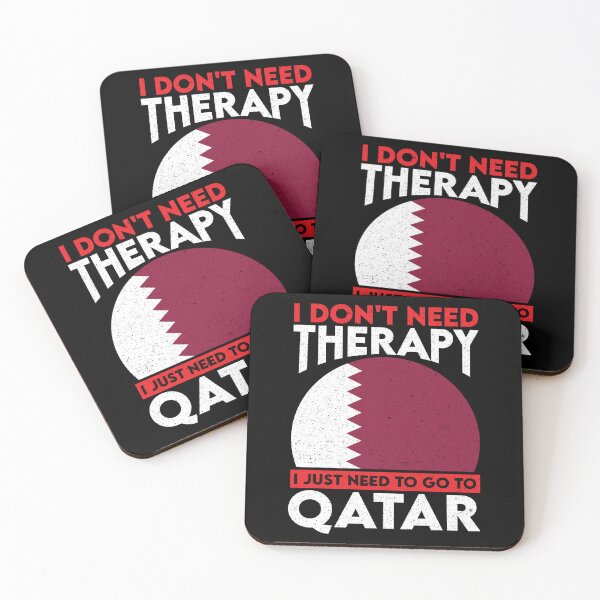 Item preview, I Don't Need Therapy I Just Need To Go To Qatar: Qatar Pride Home Calling - Vintage Flag Qatari designed and sold by Adexyl.