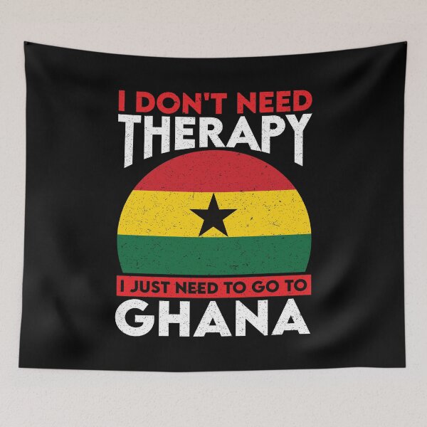 Item preview, I Don't Need Therapy I Just Need To Go To Ghana: Ghana Pride Home Calling - Vintage Flag Ghanaian designed and sold by Adexyl.