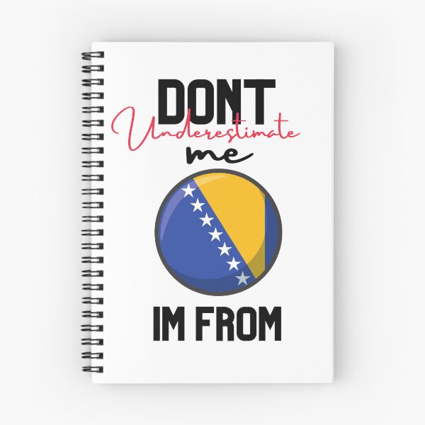 Artikelvorschau, Bosna-Hersek-Flagge, unterschätze mich nicht, ich komme aus Bosna-Hersek, ich komme aus Bosna-Hersek entworfen und verkauft von behappysiempre.