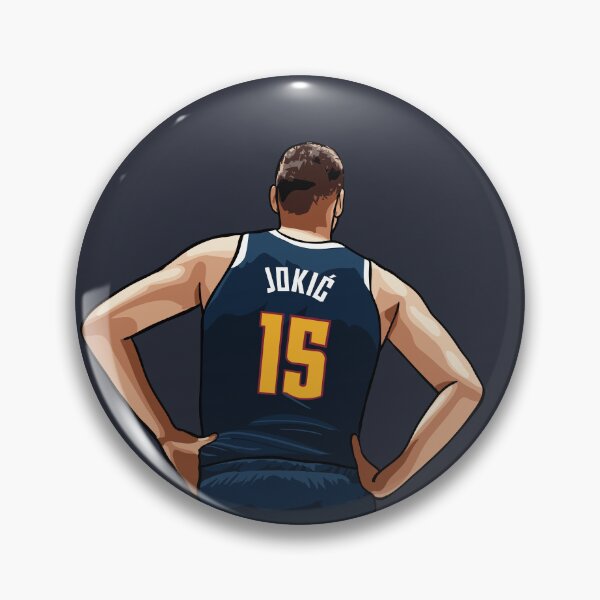 Item preview, Nikola Jokic Vector Back Dark Blue Qiangy designed and sold by EerieHarakiri.
