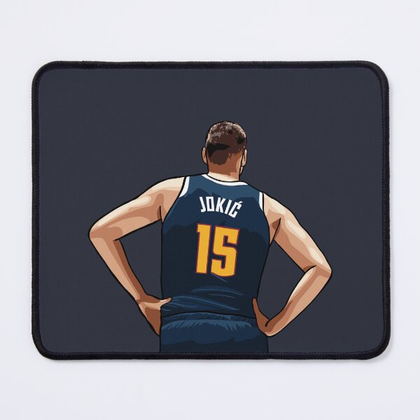 Item preview, Nikola Jokic Vector Back Dark Blue Qiangy designed and sold by EerieHarakiri.