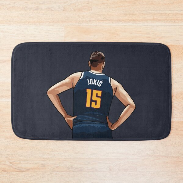 Item preview, Nikola Jokic Vector Back Dark Blue Qiangy designed and sold by EerieHarakiri.