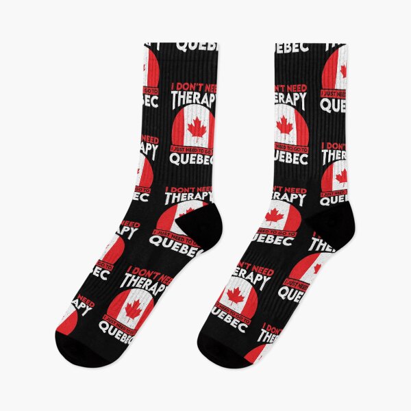 Item preview, I Don't Need Therapy I Just Need To Go To Quebec: Canada Pride Home Calling - Vintage Flag Canadian designed and sold by Adexyl.
