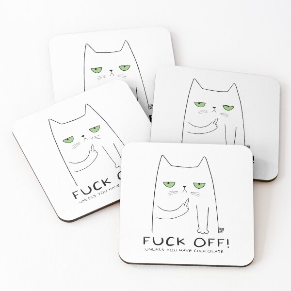 Item preview, FUCK OFF CAT T-Shirt designed and sold by malishas.