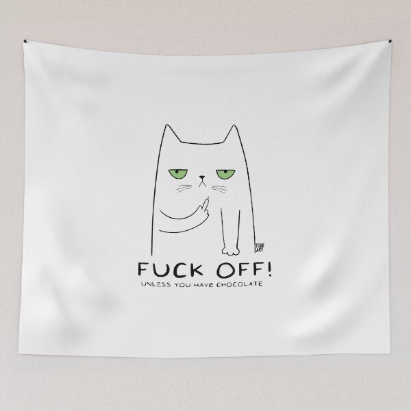 Item preview, FUCK OFF CAT T-Shirt designed and sold by malishas.