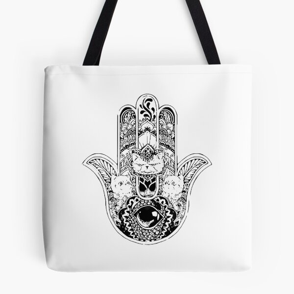 Item preview, Hamsa Hand Cat Cat T-Shirt designed and sold by malishas.