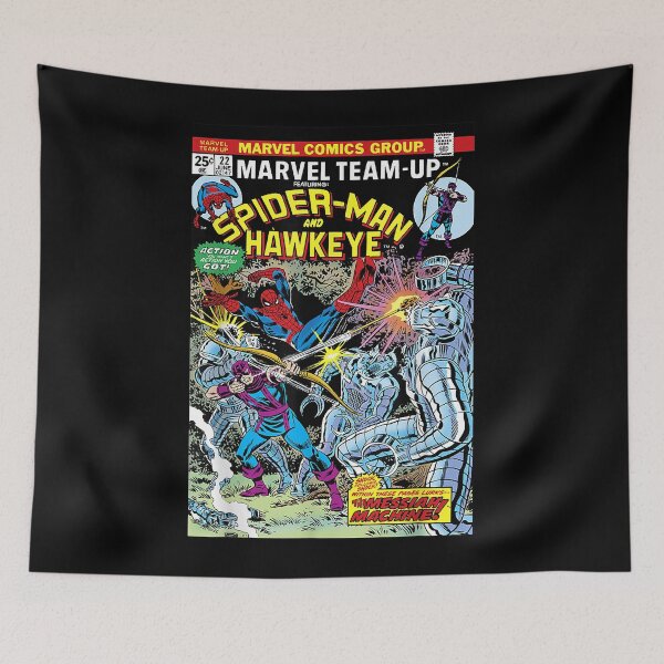 Item preview, Team-Up Spiderss-Man & Hawkeyess Comic Cover  designed and sold by ZaydieIn.