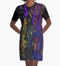 Night Streetscape Graphic T-Shirt Dress