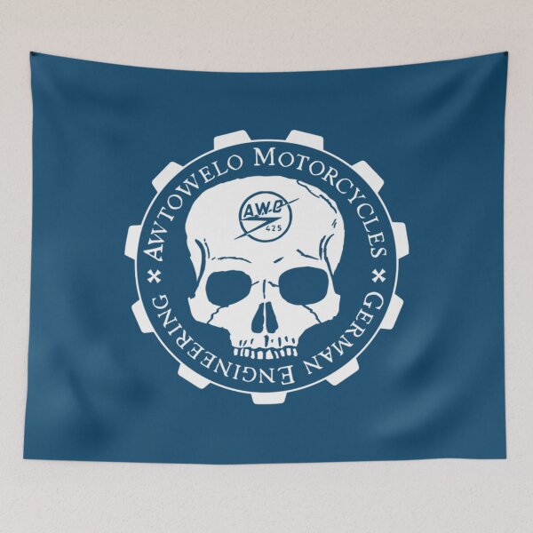 Item preview, Awtowelo Motorcycle Skull   designed and sold by LegendVintages.