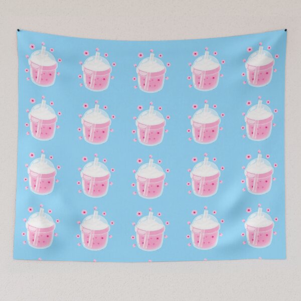 Item preview, Boba tea- sakura pink designed and sold by MeowMeowsShop.