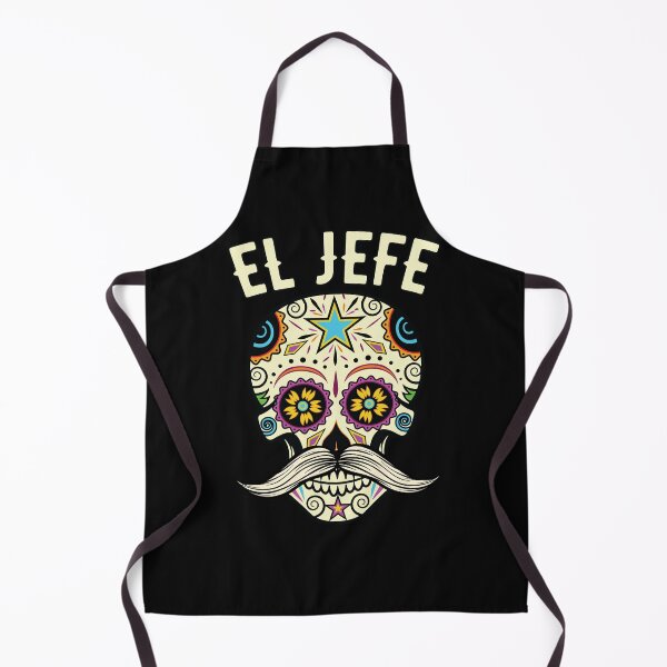 Item preview, El Jefe Men Mexican Boss Sugar Skull Day of The Dead designed and sold by mejeoshop.