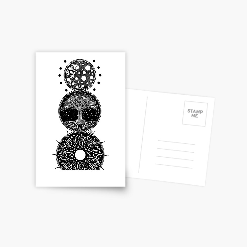 EP. MOON / LIFE / SUN Postcard