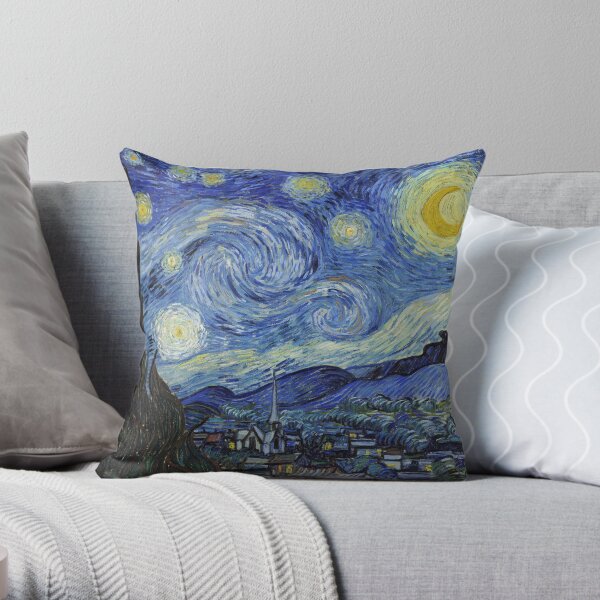 Starry Night - Van Gogh Throw Pillow