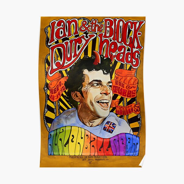 Ian Dury at the Avalon Poster