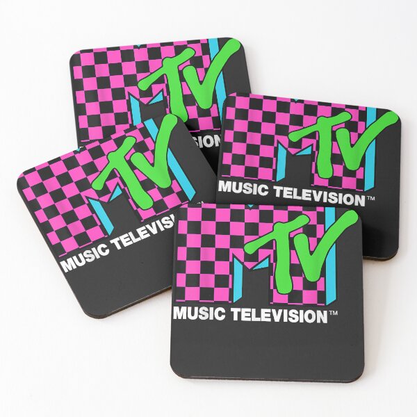Artikelvorschau, Klassisches mtv Logo rosa und blaues Schachbrettmuster entworfen und verkauft von ChristopherHuli.